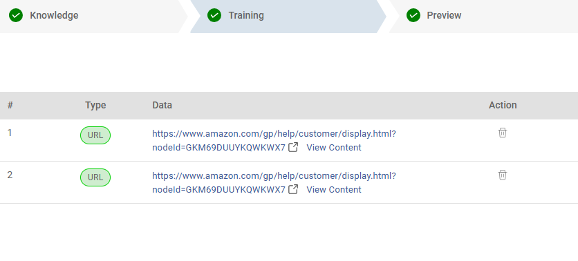Train Chatbot with own Data