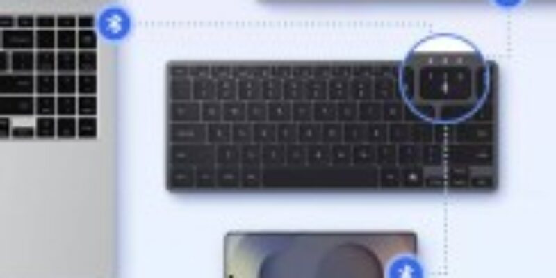 Samsung’s new Smart Keyboard can connect to three devices over Bluetooth, has a DeX key